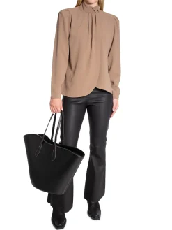 DANTE6 Blus Ode Detail Pure Taupe^ Blusar