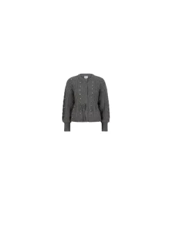 DANTE6 Kofta Jaelyn Rhinestone Pure Grey^ Tröjor & Koftor