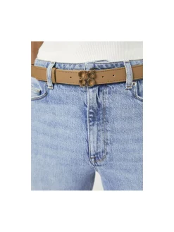 DANTE6 Skärp Motif Leather Gold Camel^ Skärp