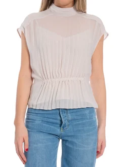 DANTE6 Topp Penelope Gathered Whisper Chalk^ Toppar