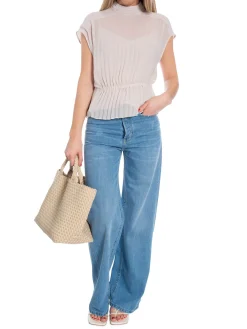 DANTE6 Topp Penelope Gathered Whisper Chalk^ Toppar