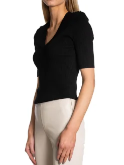 DANTE6 Topp Vari Knitted Raven^ Toppar
