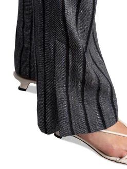 DAY Byxa Ally Cotton Blend Stripe Black^ Byxor
