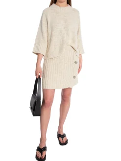 DAY Kjol Kayla Refined Boucle Creme Melange^ Kjolar