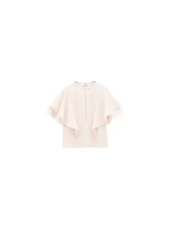 Filippa K Blus Frill Sleevepale Rose^ Blusar