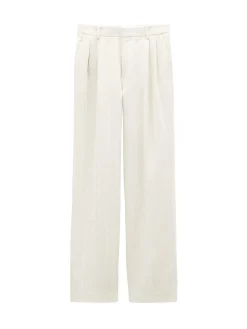 Filippa K Byxa Pleated Pinstripe Bone^ Byxor