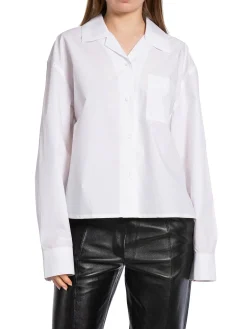 Filippa K Skjorta Cropped Poplin White^ Skjortor