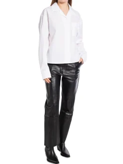 Filippa K Skjorta Cropped Poplin White^ Skjortor