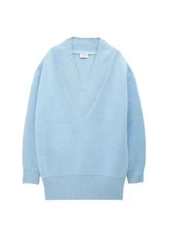 Filippa K Troja Boucle Turquoise^ Tröjor & Koftor