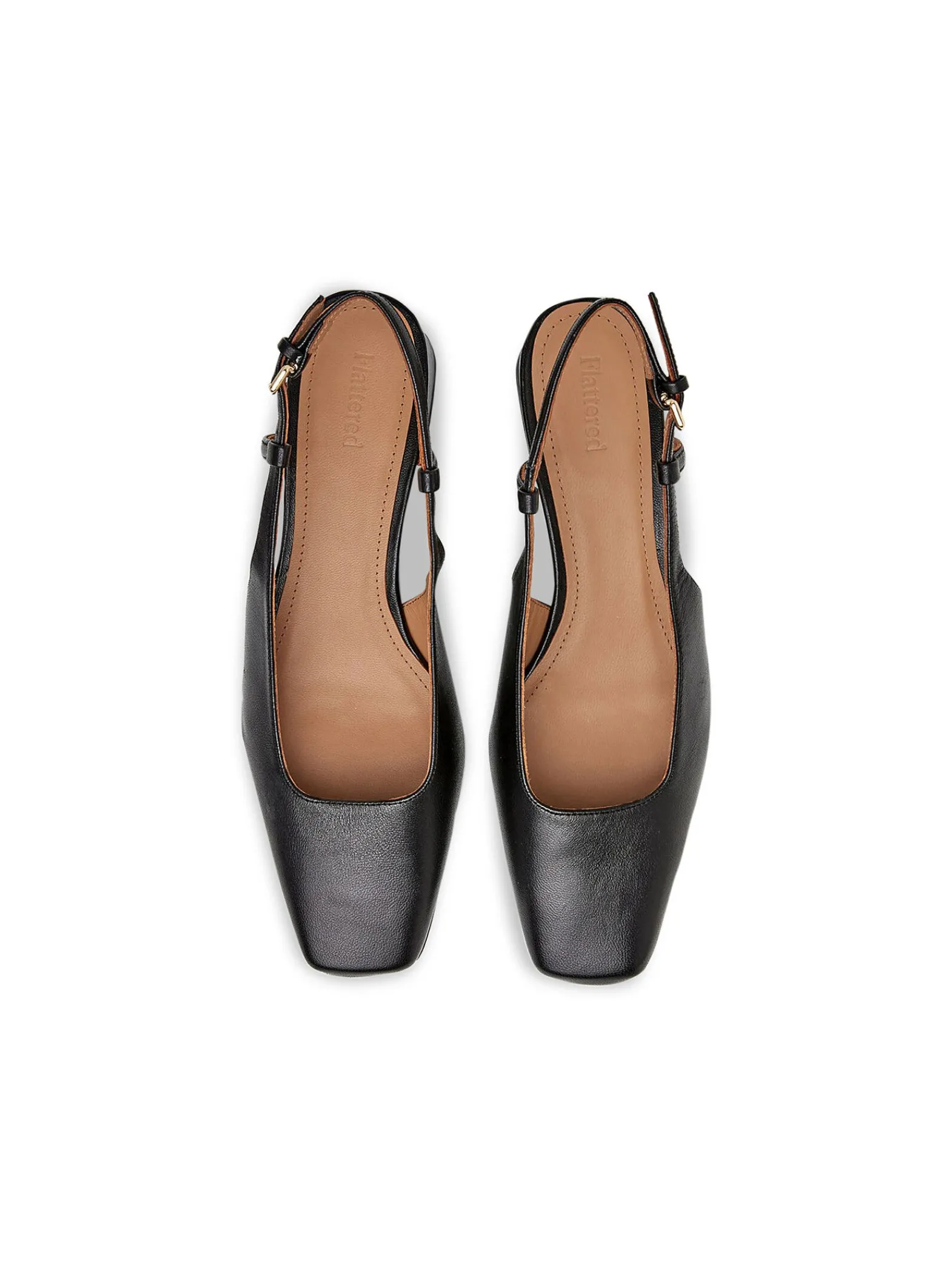 Flattered Sandal Elin Black Leather^ Sandaler