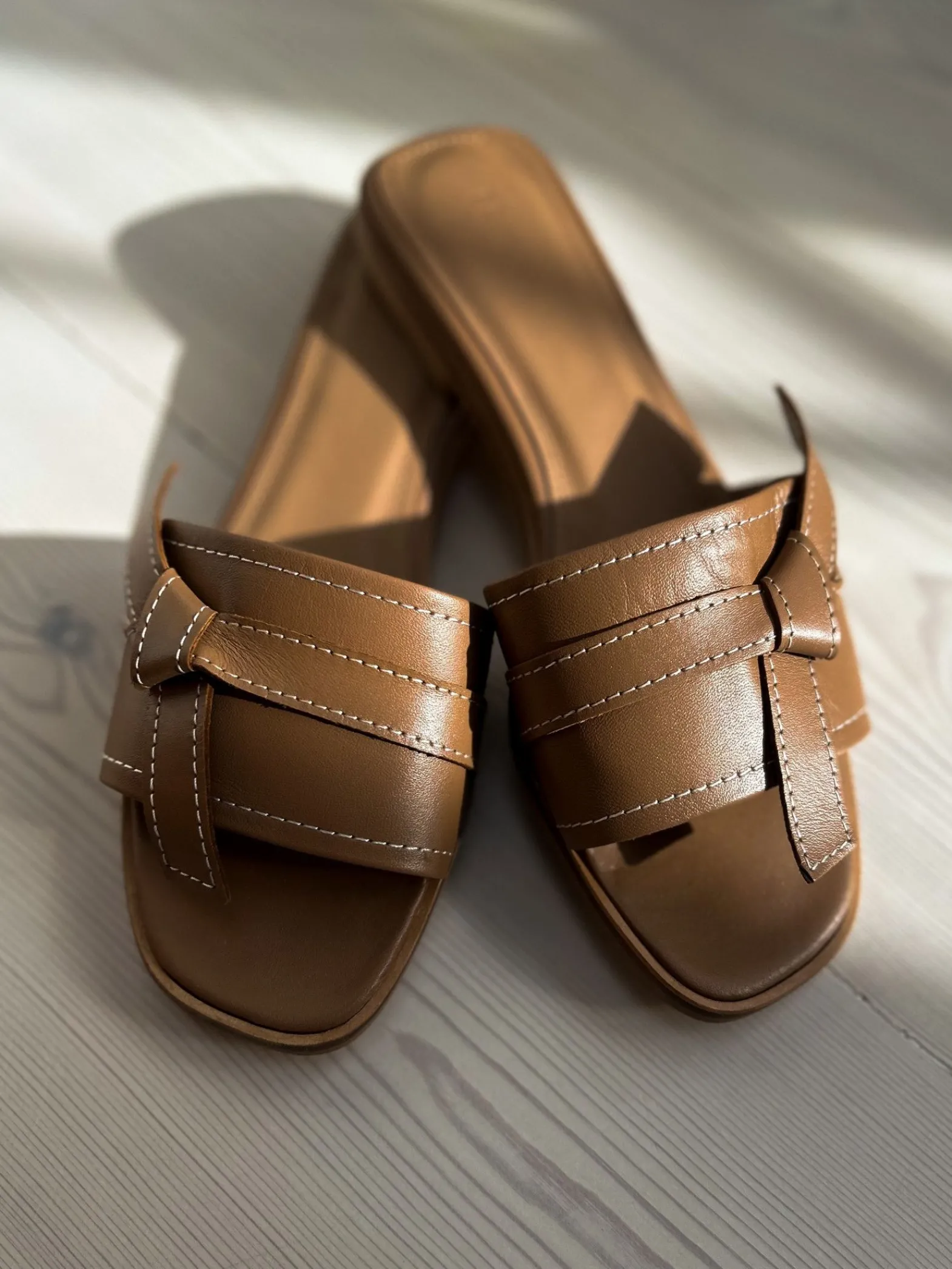 Flattered Sandal My Cognac Leather^ Sandaler