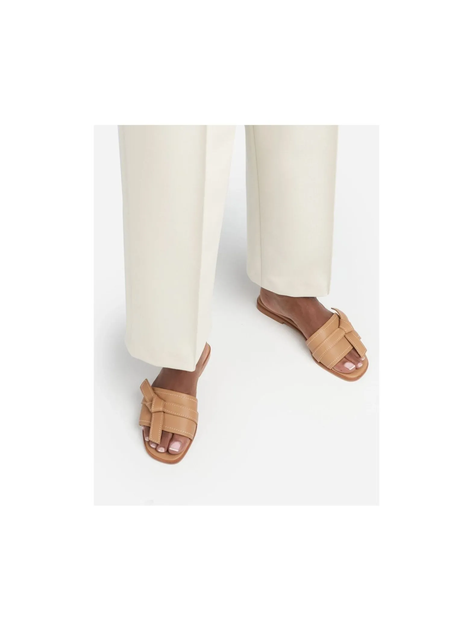 Flattered Sandal My Cognac Leather^ Sandaler