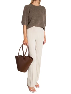 GANT Byxa Rib Knit Putty^ Byxor