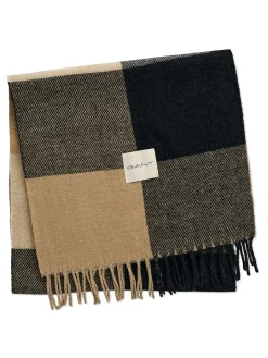 GANT Halsduk Checked Dark Khaki^ Sjalar & Halsdukar