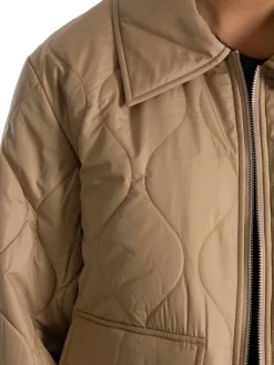 GANT Jacka Quilted Collarred Dark Khaki^ Jackor & Kappor
