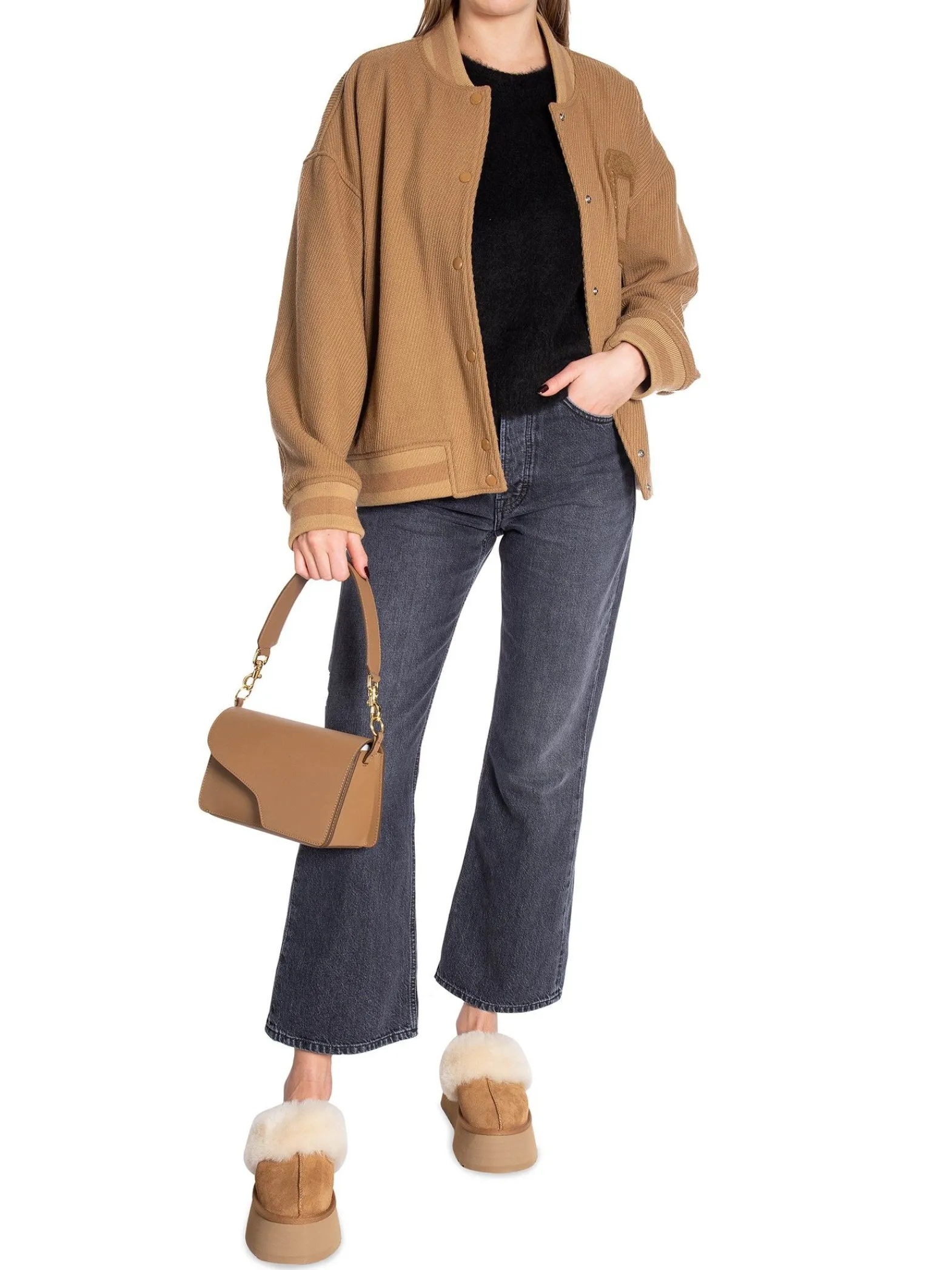 GANT Jacka Wool Twill Varsity Warm Khaki^ Jackor & Kappor