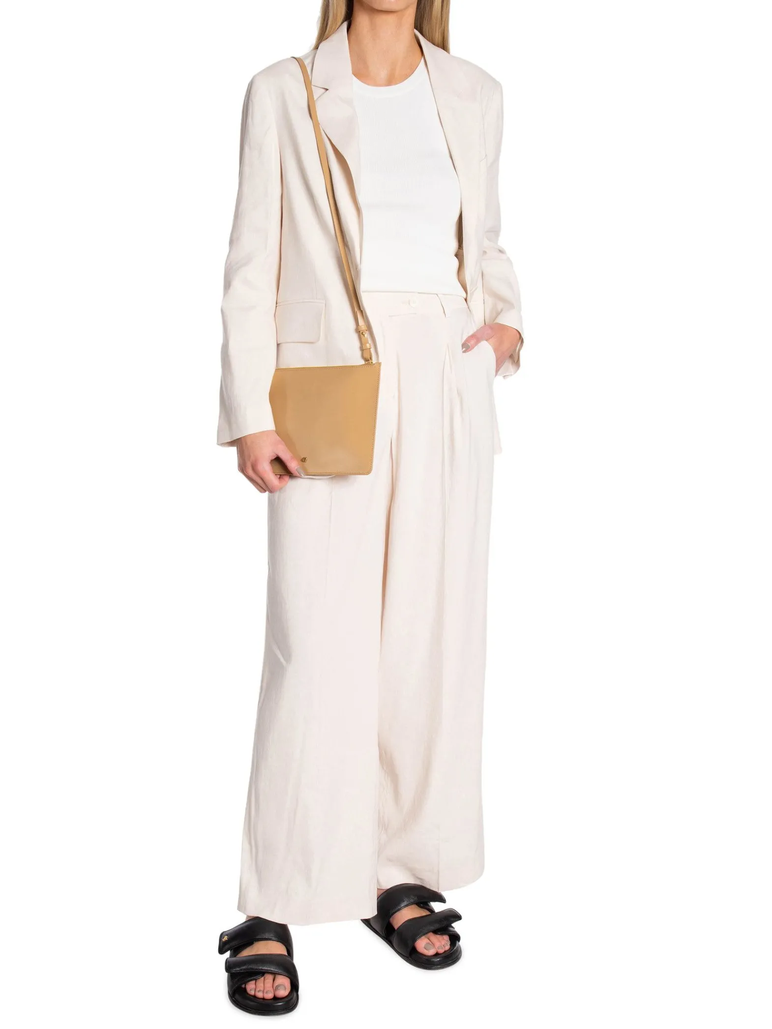 GANT Kavaj Reg Stretch Linen Putty^ Kavajer