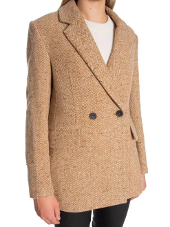 GANT Kavaj Regular Herringbone Roasted Walnut^ Kavajer