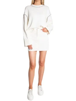 GANT Kjol White Denim Eggshell^ Kjolar