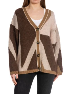 GANT Kofta Lettersprint Intarsia Roasted Walnut^ Tröjor & Koftor