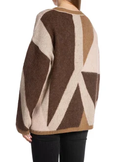 GANT Kofta Lettersprint Intarsia Roasted Walnut^ Tröjor & Koftor
