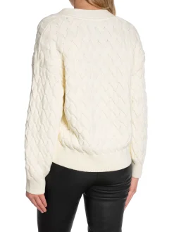 GANT Kofta Textured Cotton Cream^ Tröjor & Koftor
