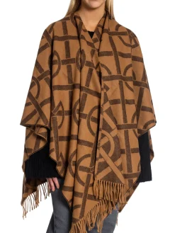 GANT Poncho G Pattern Burnt Sugar^ Sjalar & Halsdukar