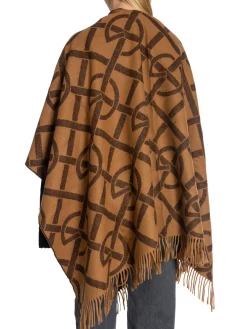 GANT Poncho G Pattern Burnt Sugar^ Sjalar & Halsdukar