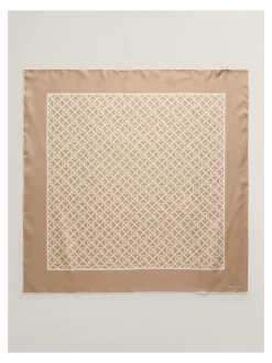 GANT Sjal G Pattern Silk Dark Khaki^ Sjalar & Halsdukar