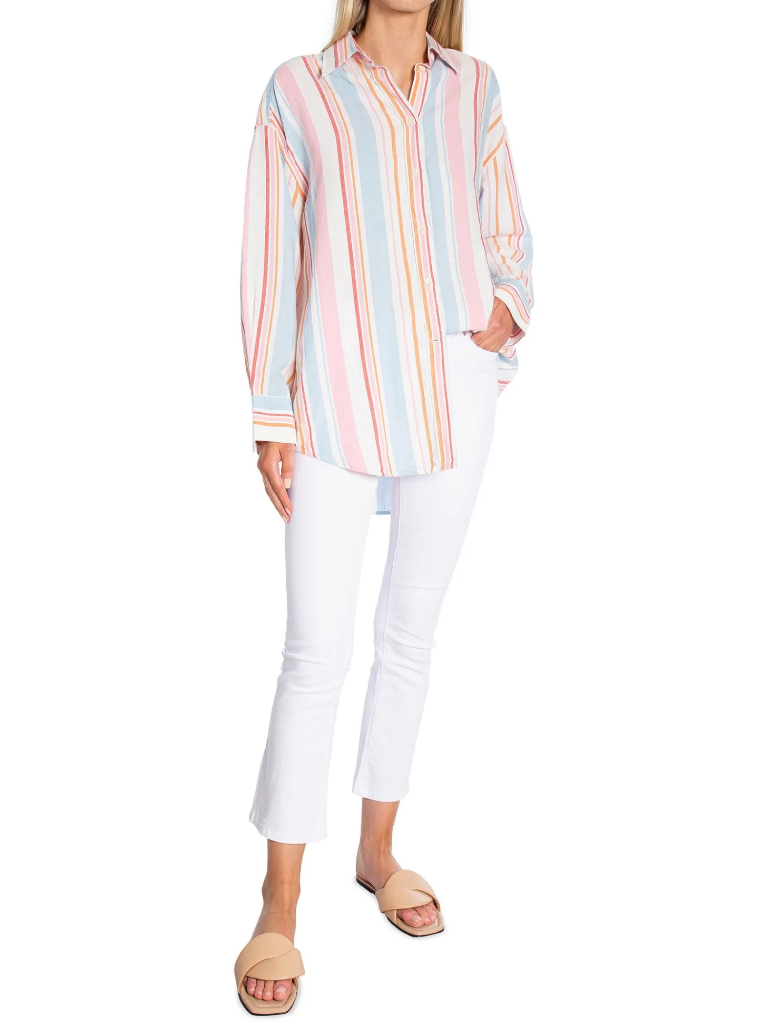 GANT Skjorta Multistripe Multicolour^ Skjortor