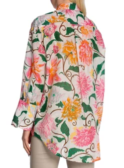 GANT Skjorta Os Dahlia Print Cot Eggshell^ Skjortor