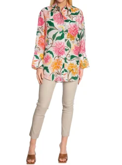 GANT Skjorta Os Dahlia Print Cot Eggshell^ Skjortor