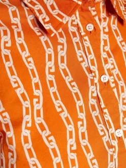 GANT Skjorta Reg Chain Pumpkin^ Skjortor