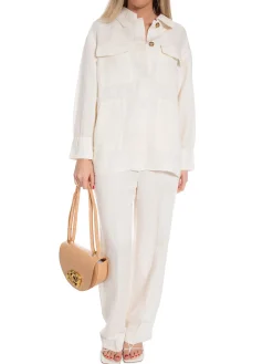 GANT Skjorta Rel Linen Blend Eggshell^ Skjortor