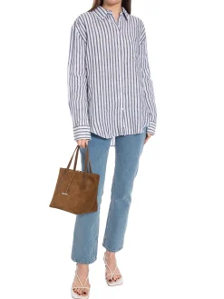 GANT Skjorta Rel Striped Linen Evening Blue^ Skjortor