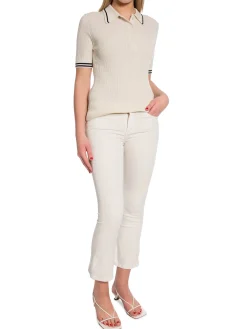 GANT Topp Mini Cable Knit Cream^ Tröjor & Koftor