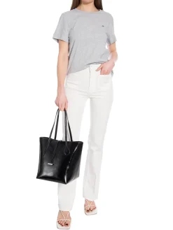 GANT Topp Regular Shield Light Grey Melange^ Toppar