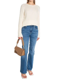 GANT Troja Cable C-Neck Cream^ Tröjor & Koftor