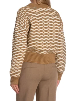 GANT Troja Intarsiawarm Khaki^ Tröjor & Koftor
