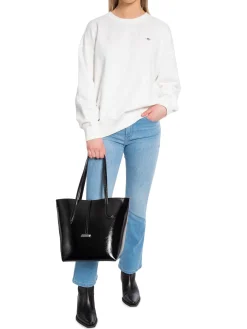 GANT Troja Relaxed Shield C-Neck Eggshell^ Tröjor & Koftor