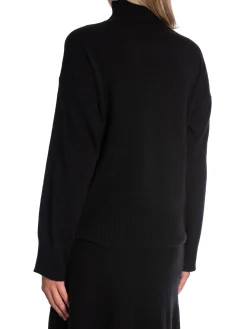 GANT Troja Superfine Lambswool Stand Collar Black^ Tröjor & Koftor