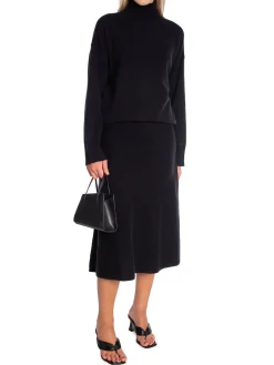GANT Troja Superfine Lambswool Stand Collar Black^ Tröjor & Koftor