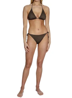 Gestuz Bikinitrosa Pil Brown Logo^ Badkläder