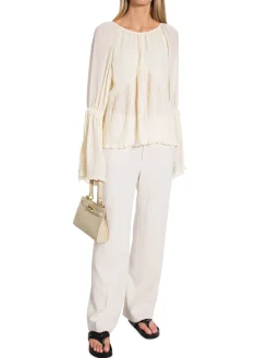 Gestuz Blus Celeste Ls Ethereal Off White^ Blusar