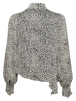 Gestuz Blus Prikka Black/White Dot^ Blusar
