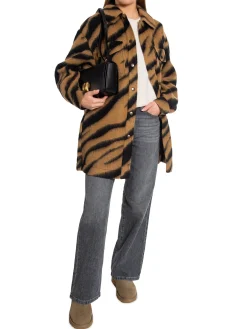 Gestuz Skjorta Olena Zebra Camel^ Jackor & Kappor