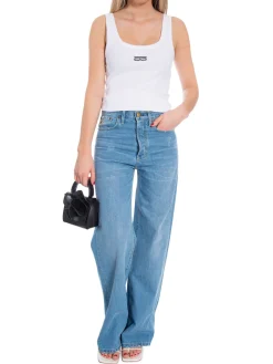 Gestuz Topp Drew Logo Bright White^ Toppar