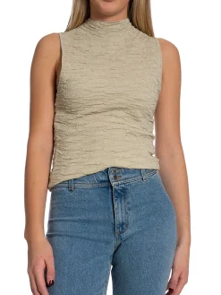 Gestuz Topp Picca Halterneck Offwhite/Gold^ Toppar