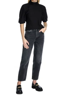 Gestuz Topp Rifa Puff Black^ Toppar
