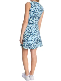 J.Lindeberg Klanning Jasmin Print Leopard Aruba Blue^ Sport & Träning